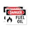 Signmission Fuel Oil, 5 in W x Rectangle, Vinyl Decal OS-2PACK-DS-D-35-L-2019 - alternate 1